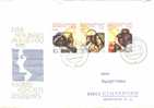 DDR / GDR - Mi-Nr 2019/2021 Zusammendruck Umschlag Echt Gelaufen / Cover Used (u014)- - Covers & Documents