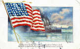 CPA American Flag - Stars And Stripes - Andere & Zonder Classificatie