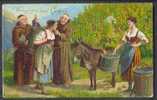 Women Pickiing Fruit, Donkey Cart - Monks - Viehzucht