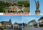 CPM 51 : CHATILLON Sur MARNE    Multi Vues  Avec Comptoirs Français  A VOIR !!! - Châtillon-sur-Marne