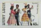 ST.LUCIA 1986, Tourism Folk Dancing 45c, IMPERF.   [non Dentelé,Geschnitten,no Dentado,non Dentellato,ongetan - Baile