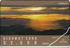 Japan Prepaidcard Sonnenuntergang Coucher Du Soleil Sunset - Landschaften