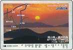 Japan Prepaidcard Sonnenuntergang Coucher Du Soleil Sunset - Paysages
