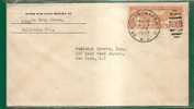 US - 1938 AIR MAIL To NEW YORK - Fancy Cancel - Scott C19 - 1c. 1918-1940 Covers