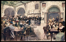 ALTE POSTKARTE SALZBURG STIFTSKELLER ST. PETER STUDENTEN EHEPAAR Studentika Studentica Hut Hat Chapeau Hat Postcard Cpa - Salzburg Stadt