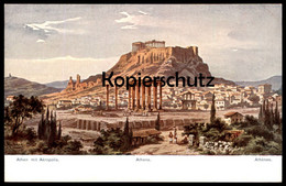 ALTE POSTKARTE FRIEDRICH PERLBERG ATHEN Akropolis Athens Athènes Griechenland Greece Hellas Levante Postcard Cpa AK - Perlberg, F.