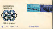 Jeux Olympiques 1968  Mexique  FDC  Aviron Rowing Canottaggio  Voile Sailing Vela - Zomer 1968: Mexico-City