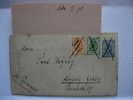L EP 7K BLUE +N°38-39 LODZ (POLEN) 1898 AVEC CONTENU PEN ANNULATIE >LEIPZIG - Lettres & Documents