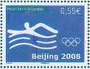 Andorre Français / French Andorra 2008 - Jeux Olympiques De Pékin, Natation / Beijing Olympic Games, Swimming - MNH - Zwemmen