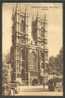 LONDON, WESTMINSTER ABBEY, CAR, AUTOMOBILE, VINTAGE POSTCARD - Westminster Abbey