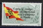 TIMBRE ESPAGNE NOUVEAU 1978 DRAPEAU ET TEXTE DE LA CONSTITUTION ESPAGNOLE - Postzegels
