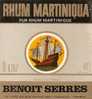 Etiquette De Rhum "RHUM MARTINIQUA" - Rum