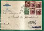 ITALY - 1947 VF AIR MAIL CANICATTI To JOHNSTOWN, PA - Very Good Franking - Marcophilia