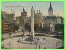 BUFFALO, NY - NIAGARA SQUARE - ANIMATED - CARD TRAVEL IN 1914 - - Buffalo