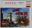 Hanwang Tower Clock Tower Coagulated History,victims Rescuing,CN08 Sichuan Earthquake Relief Advert Pre-stamped Card - First Aid
