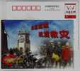 Hanwang Tower Clock Tower Coagulated History,victims Rescuing,CN08 Sichuan Earthquake Relief Advert Pre-stamped Card - Erste Hilfe