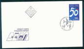 FDC 4302 Bulgaria 1997 / 9 Civil Air Transport / Airplane Flag 50 Jahre Zivile Luftfahrt In Bulgarien Zahl 50, Flugzeuge - Enveloppes