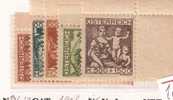 10060) 1924 AUSTRIA , OSTERREICH , N° 326/330 Pro Artisti Poveri , 5 Valori- MNH** - Used Stamps