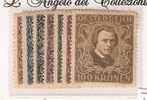 10063) 1922 AUSTRIA/OSTERREICH, N° 290A/296A 7 Valori MLH* - Unused Stamps