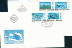 FDC 4191 Bulgaria 1995 /10 Airplanes Transport  Aviation Polikarpov PO-2  Douglas Li-2  Junkers Ju-52 Focke-Wulf Fw-58 - Otros (Aire)