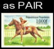 TOGO 1984, Race Horses 1000f Politician, IMPERF.PAIR.imprint  [non Dentelé,Geschnitten,no Dentado,non Dentellato - Hípica