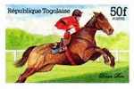 TOGO 1984, Race Horses Dawn Run 50f, Imperf. Imprint  [non Dentelé,Geschnitten,no Dentado,non Dentellato,ongetande] - Horses