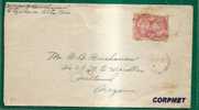 CANADA 1936 COVER From ETZIKOM, AB To PORTLAND, OREGON Tied By 60th ANNIV Regne VICTORIA 3c Rose - Yvert # 41 - Storia Postale