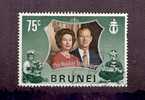 Brunei - Siver Wedding Issue 1972 - Queen Elizabeth And Prince Philip Scott # 187 - Brunei (1984-...)