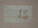 (364) Beautiufl Old Stampless Cover From Barcelona(Spain-12/15/1857)to Paris(France). - ...-1850 Prefilatelia