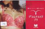 Telecarte Japan  * WACOAL * (14)  Sous Vetement Féminin Sexy Lady Bathclothes Mode - Moda