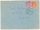 REF LPU4 - SEMEUSE LIGNEE 50c + 75c (TYPE I) SUR LETTRE LA VALLAENGIER / PARIS 4/10/1932 - 1903-60 Semeuse A Righe