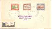 Western Samoa-Canada SG 195-7 Registered FDC 1939 - Samoa