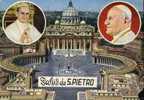 Rome. Italie. Saluti Da S. Pietro. 2 Papes (Pie XII Et Jean XXIII  ?) - San Pietro