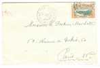 REF LPU4 - MARTINIQUE LETTRE  FORT DE FRANCE / PARIS 27/9/1929 ADRESSEE A "MONSIEUR LE DOCTEUR MOUCHOTTE" - Covers & Documents