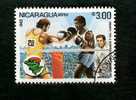 Nicaragua - AirMail Boxing Stamp - Scott # C1008 - Boxen