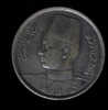 EGYPT / SILVER COIN / 10 PT. / 1937 / KING FAROUK / 2 SCANS . - Egipto