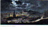 PCd----Edinburgh From The Castle BY MOONLIGHT.-EDINBURGH Scotland - Midlothian/ Edinburgh