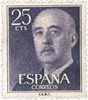 Espagne. 1955 ~ YT  857* - 25 C. Franco - Nuevos