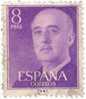 Espagne. 1955 ~ YT  868A - 8 P. Franco - Usati