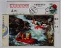 Mayang Stream Drifting On Rubber Boat,rafting,China 2001 Fujian Tourism Landsdcape Advertising Pre-stamped Card - Rafting