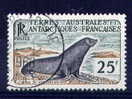 TAAF - N° 16 (0) Otarie De Kerguelen (thème Animaux)  - Bel Exemplaire Avec Un Joli Cachet - Oblitérés