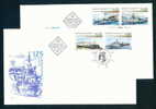 FDC 4654 Bulgaria 2004 /14, 125th Anniversary Of Bulgarian Naval Forces HELICOPTER , SHIP, EMBLEM NATO , FLAG - OTAN