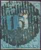 N°2 - Epaulette 20 Centimes Bleu, Effleurée Mais TB  Obl. D.15 EGHEZEE Centrale Et Nette - 3606 - 1849 Hombreras