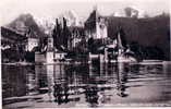 CPSM Format CPA Carte Postale SUISSE - Schloss Oberhofen (Thunersee) Eiger, Monch, Jungfrau -  REAL PHOTO TBE - Oberhofen Am Thunersee