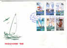 SS1007 - COREA , Emissione Per Riccione 1992  Su FDC - Sailing