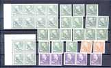 SWEDEN, GOOD GROUP DEFINITIVES 1939-1942, ALL MINT NEVER HINGED - Nuevos