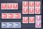 SWEDEN, KING´S 85th ANNIVERSARY, 1943, NEVER HINGED GROUP - Unused Stamps