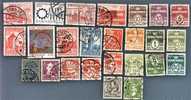 25 Timbres Danemark Différents - Collections