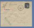 473 Op Aangetekende Brief Met Cirkelstempel BRAINE-LE-COMTE, Strookje BRAINE-LE-COMTE / S´GRAVEN-BRAKEL - 1936-1951 Poortman