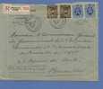 285+341op Aangetekende Brief Met Stempel BRUSSEL 1 - 1931-1934 Quepis